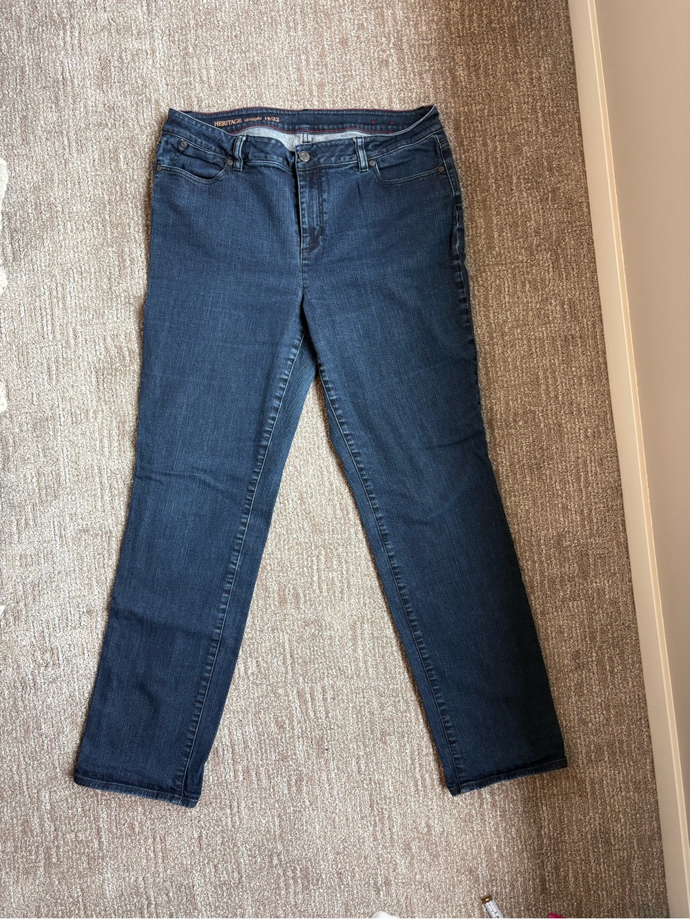 Talbots Dark Blue 5-Pocket Heritage Jeans Size 14